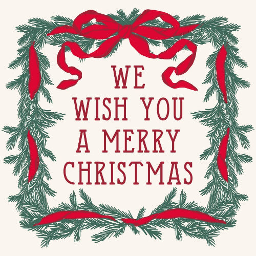 soiree-sisters Christmas Cocktail Napkins | We Wish You