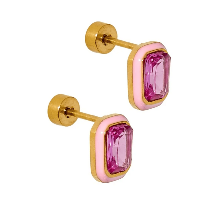 Linny & Co. Whitney Bubblegum Pink Earrings
