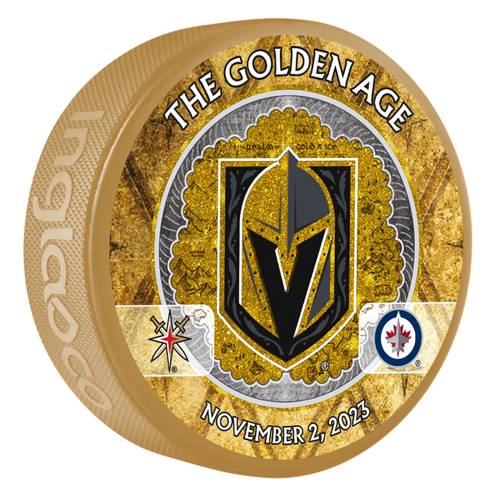 WPG vs. VGK Match-Up Puck - 11/2/2023 - Vegas Team Store