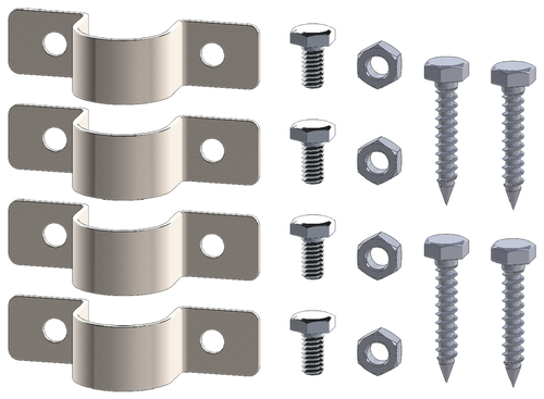 10 Watt Solar Panel Replacement Hardware - SMH5AA