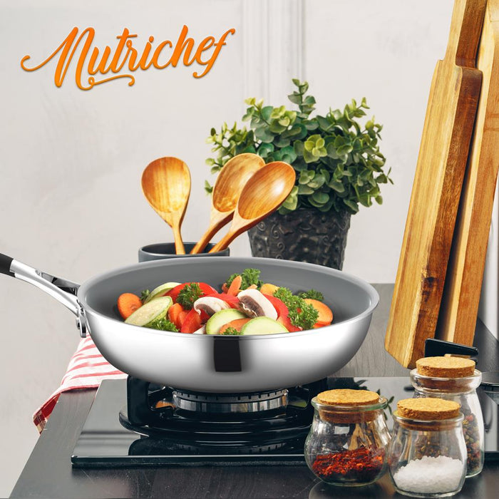 12-Piece Stainless Steel Cookware Set, Non-Stick Ceramic, Even Heat