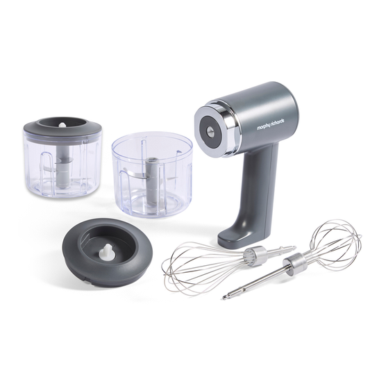 2-in-1 Rechargeable Cordless Hand Mixer & Chopper
