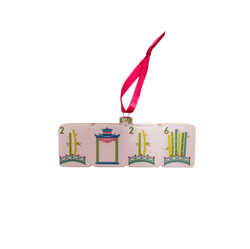 Oh My Mahjong Christmas 2026 Bamboo Bridge Ornament