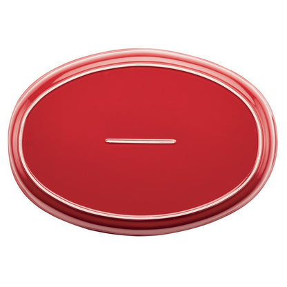 Ovenware Bubble & Brown 4.5-Quart Oval Baker | Red