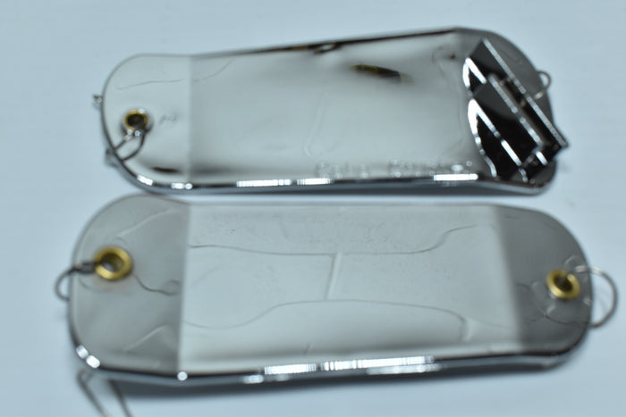 5.5" Double Finned Flasher Blank - Chrome