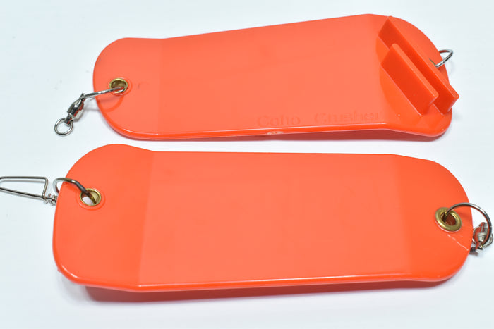 5.5" Double Finned Flasher Blank - Orange