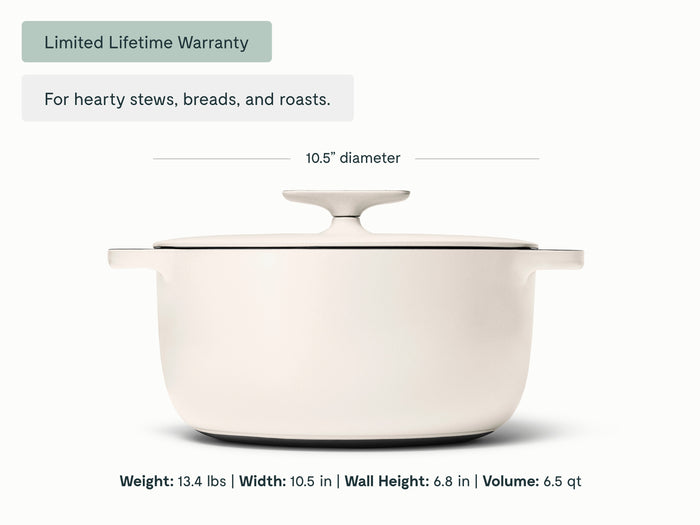 6.5 qt Enameled Cast Iron Dutch Oven