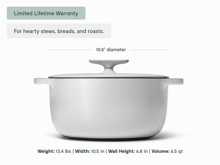 6.5 qt Enameled Cast Iron Dutch Oven