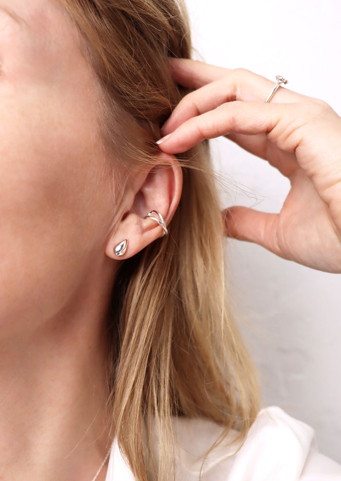 A Cross ear cuff | 925 silver