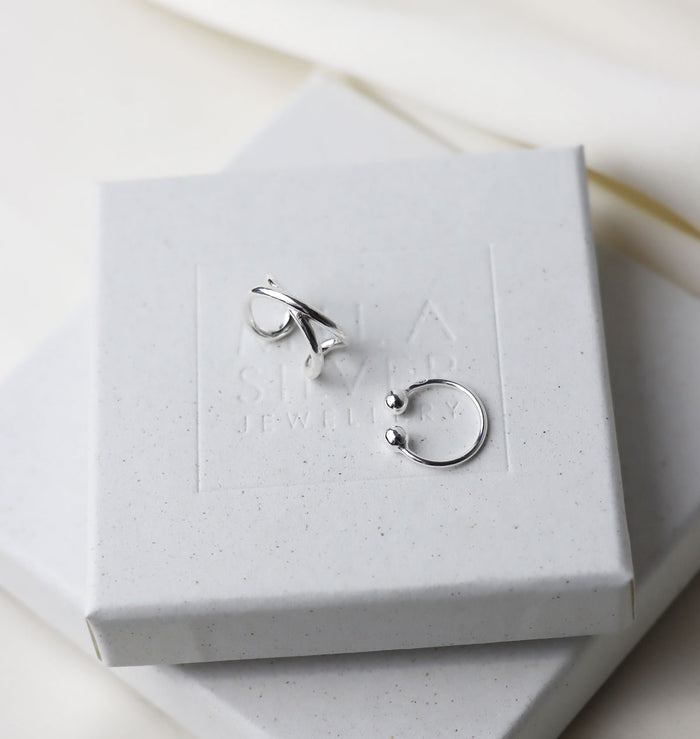 A Cross ear cuff | 925 silver