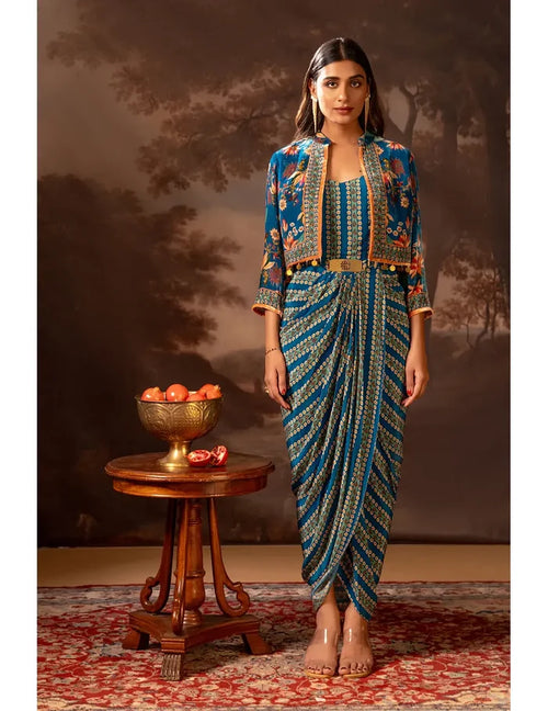Aarani Drape Dress Set