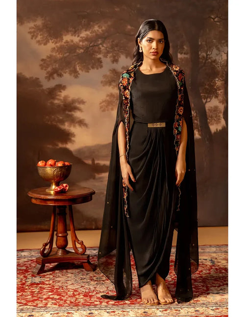 Aarani Drape Dress Set