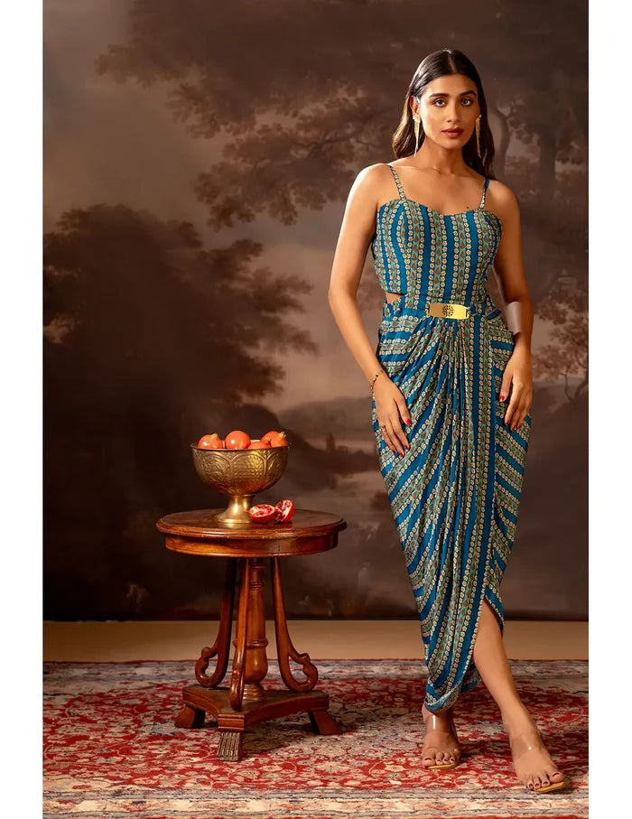 Aarani Drape Dress Set