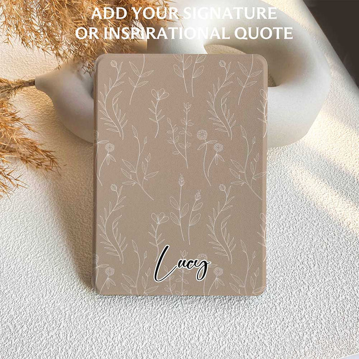 Aesthetics Botanical | Kindle Case - Khaki - IMCASE