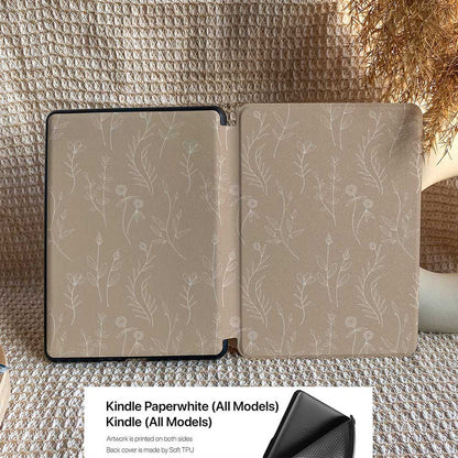 Aesthetics Botanical | Kindle Case - Khaki - IMCASE