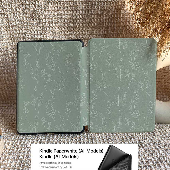 Aesthetics Botanical | Kindle Case - Mint - IMCASE