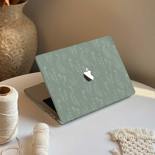 Aesthetics Botanical | Macbook Case - Mint - IMCASE
