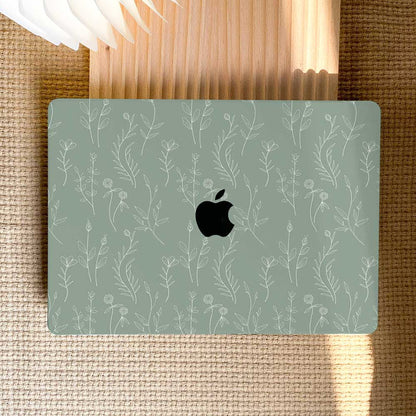 Aesthetics Botanical | Macbook Case - Mint - IMCASE