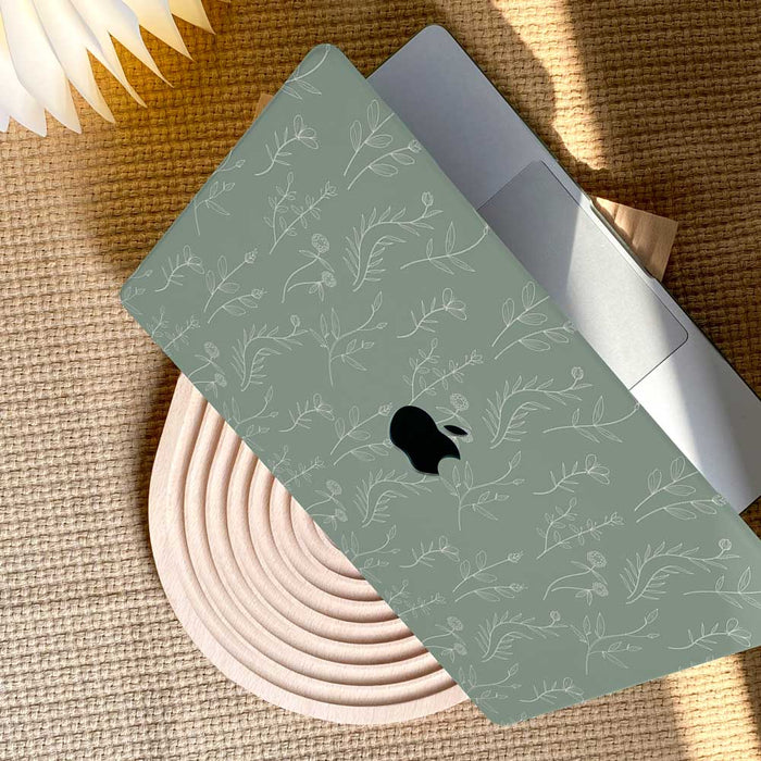 Aesthetics Botanical | Macbook Case - Mint - IMCASE