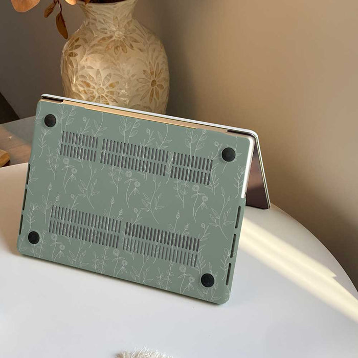 Aesthetics Botanical | Macbook Case - Mint - IMCASE