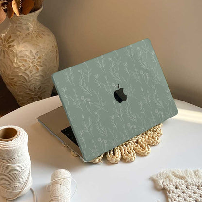 Aesthetics Botanical | Macbook Case - Mint - IMCASE