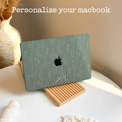 Aesthetics Botanical | Macbook Case - Mint - IMCASE