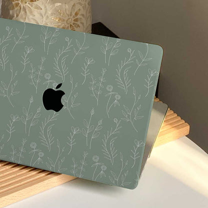 Aesthetics Botanical | Macbook Case - Mint - IMCASE