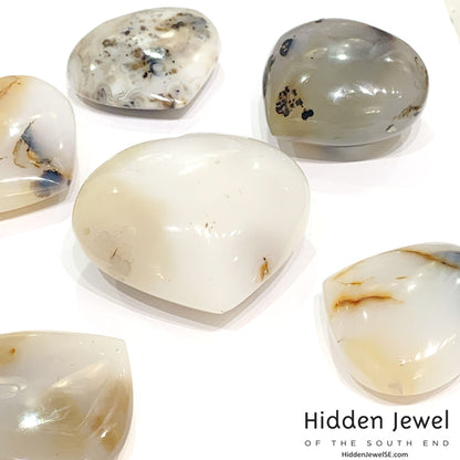 Agate Madagascar Gemstone Hearts, gemstone carvings