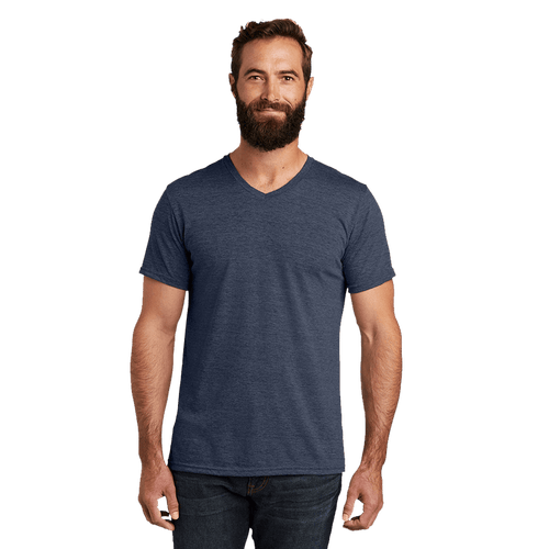 XS / Rebel Blue Custom Allmade Unisex Tri-Blend V-Neck T-Shirt - Corporate Gifts