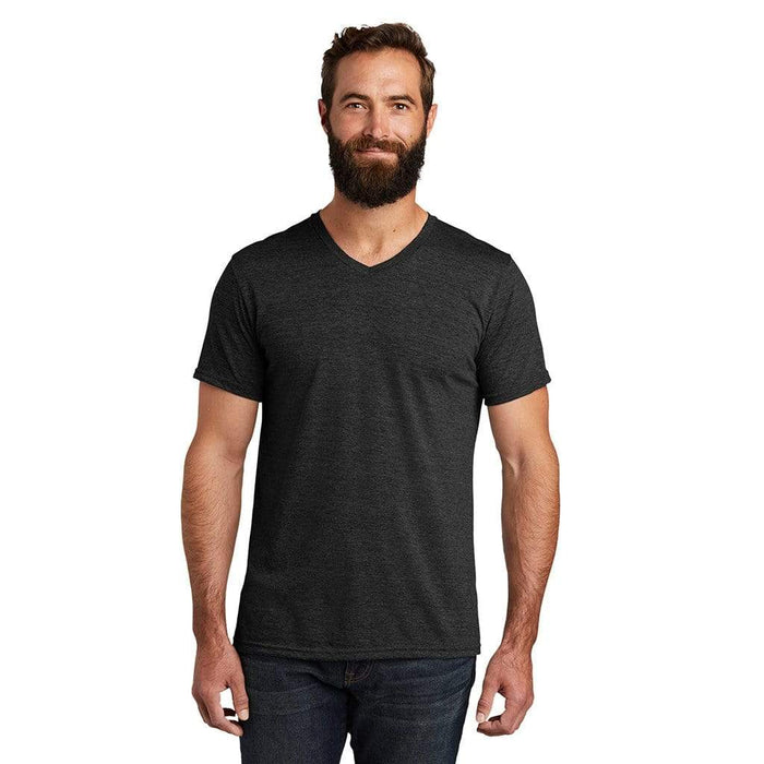 XS / Space Black Custom Allmade Unisex Tri-Blend V-Neck T-Shirt - Corporate Gifts