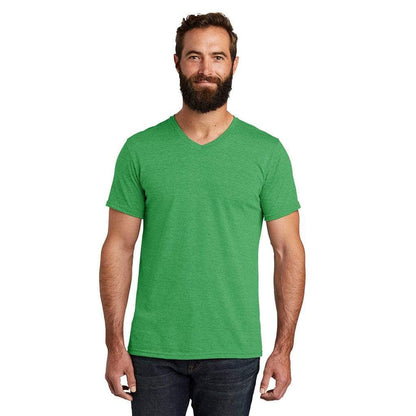 XS / Enviro Green Custom Allmade Unisex Tri-Blend V-Neck T-Shirt - Corporate Gifts