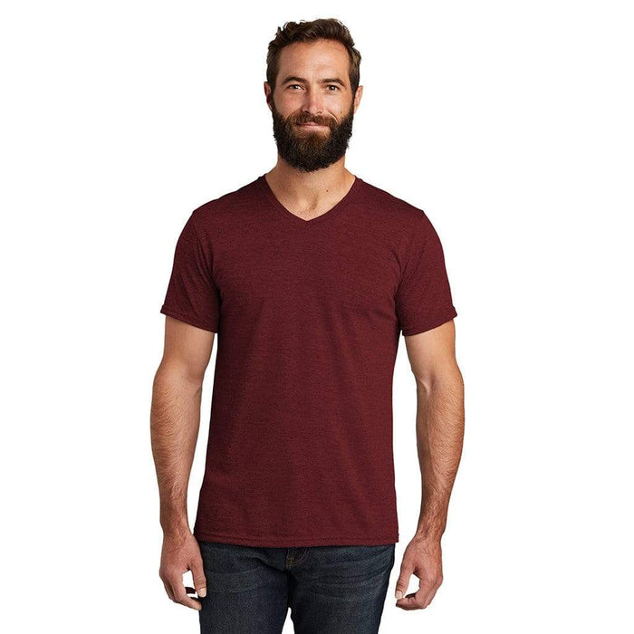 XS / Vino Red Custom Allmade Unisex Tri-Blend V-Neck T-Shirt - Corporate Gifts