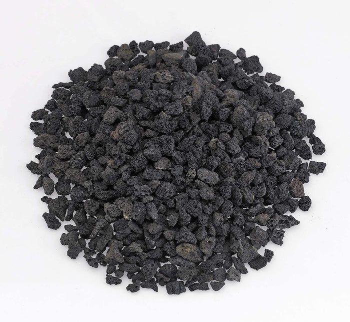 American Fire Glass 10-Pound Black Lava Rock, Small .25-.5 Inch