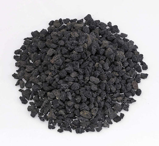 American Fire Glass 10-Pound Black Lava Rock, Small .25-.5 Inch