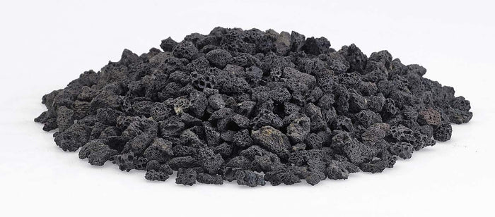 American Fire Glass 10-Pound Black Lava Rock, Small .25-.5 Inch