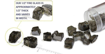 American Fire Glass 1/2-Inch Classic Fire Glass, 10-Pounds, Bronze