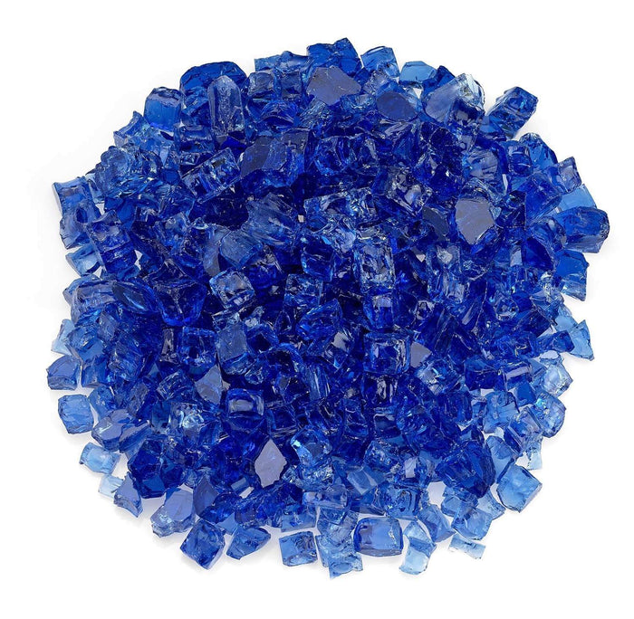 American Fire Glass 1/2-Inch Classic Fire Glass, 10-Pounds, Cobalt Blue