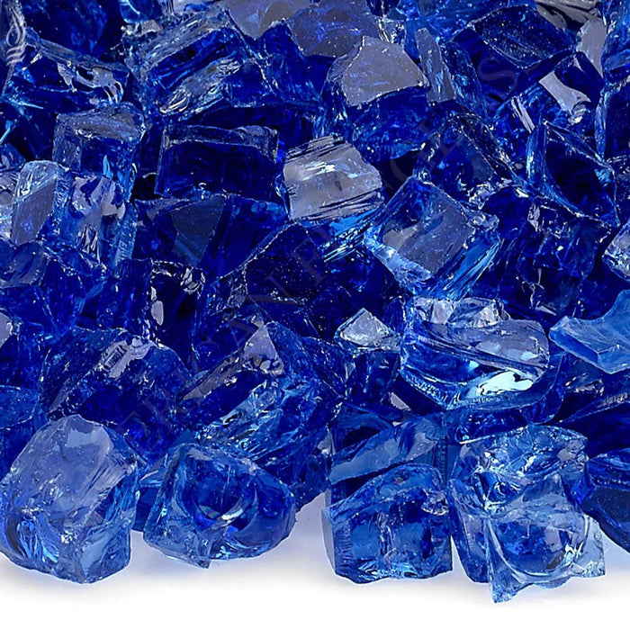American Fire Glass 1/2-Inch Classic Fire Glass, 10-Pounds, Cobalt Blue