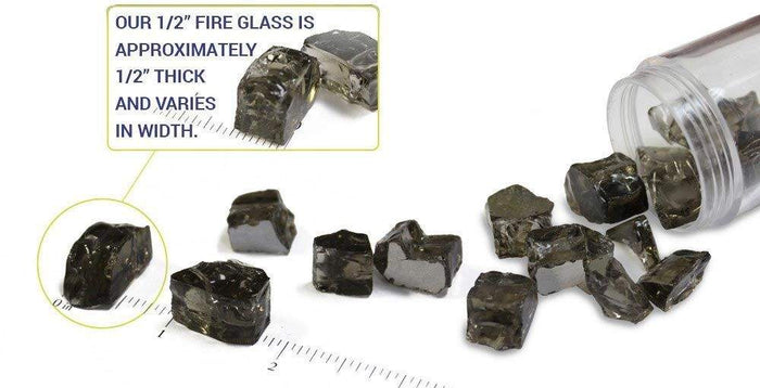 American Fire Glass 1/2-Inch Classic Fire Glass, 10-Pounds, Cobalt Blue