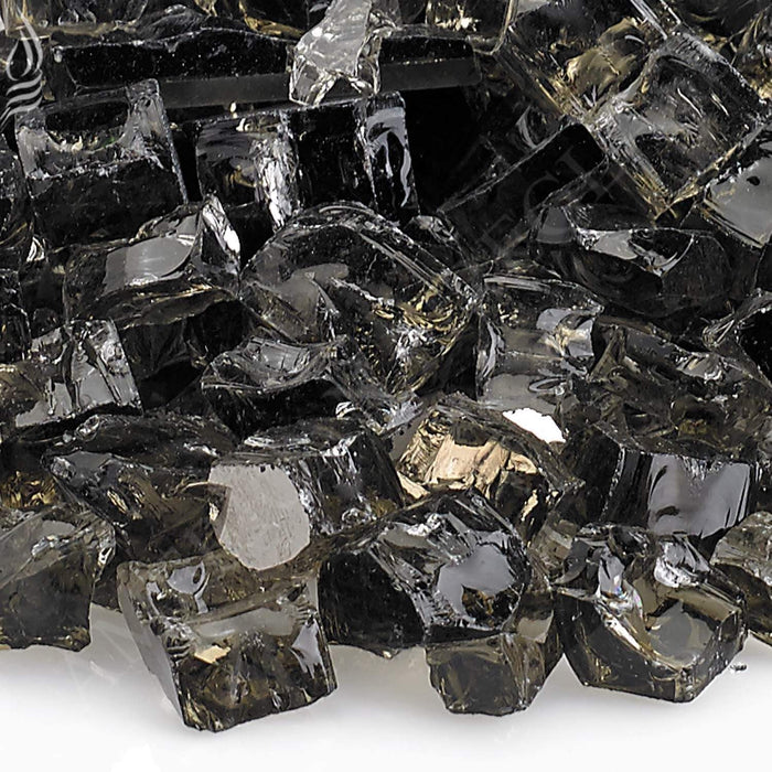 American Fire Glass 1/2-Inch Premium Fire Glass, 10-Pounds, Bronze Reflective