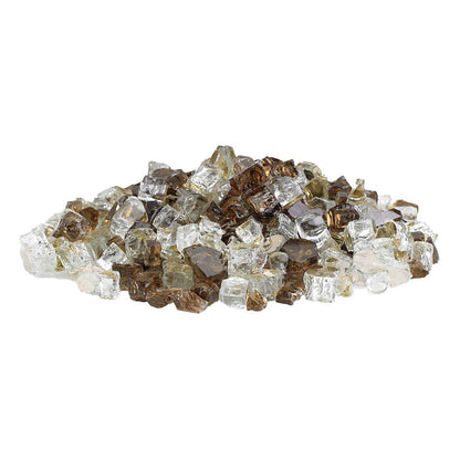 American Fire Glass 1/2-Inch Premium Fire Glass, 10-Pounds, Zion Reflective