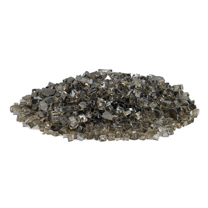 American Fire Glass 1/4-Inch Premium Fire Glass, 10-Pounds, Bronze Reflective