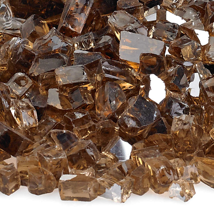 American Fire Glass 1/4-Inch Premium Fire Glass, 10-Pounds, Copper Reflective