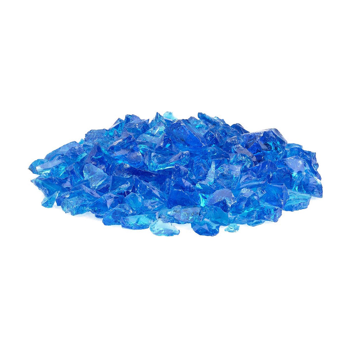 American Fire Glass 3/4-Inch Recycled Fire Glass, 10-Pounds, Turquoise