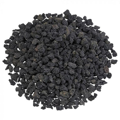 American Fire Glass 40-Pound Black Lava Rock, Small .125-.5 Inch