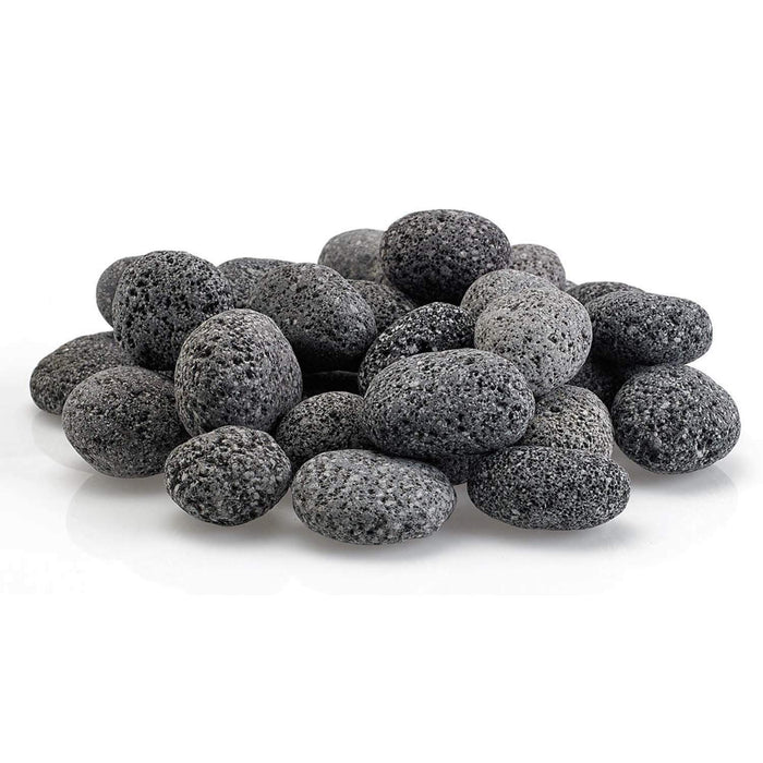 American Fire Glass Gray Lava Stone, 10 pounds, Small 1/2-1 Inch