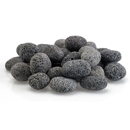 American Fire Glass Gray Lava Stone, 20 pounds, Small 1/2-1 Inch