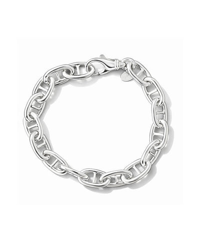 Armband med silverkedja till dam. Ankarkedja 10 mm bred.