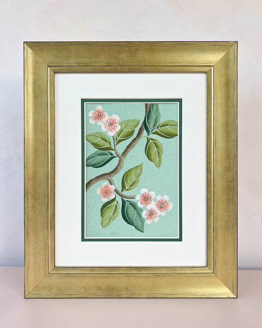 Antique Blossom Branch Original Painting - Diane Hill
