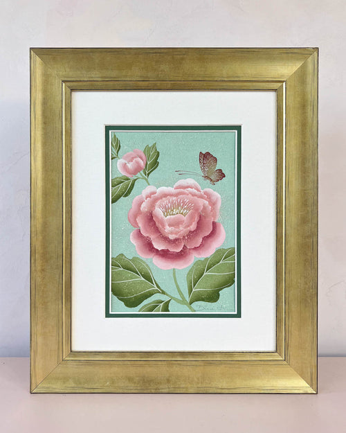 Antique Dog Rose Original Painting - Diane Hill